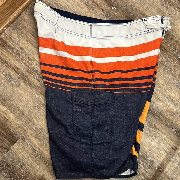 O’Neil Board Shorts Size 36 Velcro Fly w/Drawstring and side pocket - Picture 8 of 9